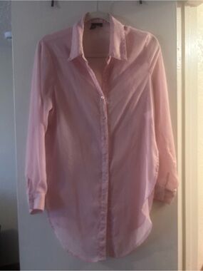 Windsor Light Pink Button-Down Blouse